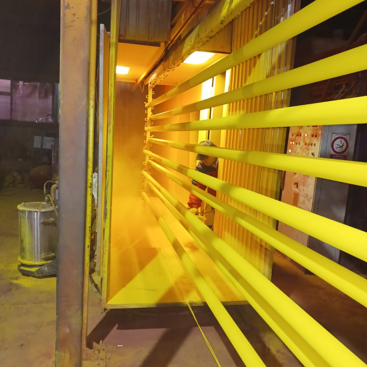 Vopsit Electrostatic Teava Galbena